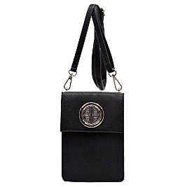 Round Logo Cell Phone Purse