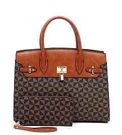 Monogram Pad-lock 2-in-1 Satchel Set