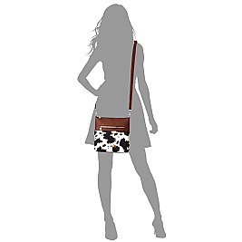 Fashion Animal Print Pocket Crossbody Bag