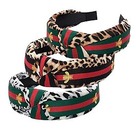 Queen Bee Stripe / Leoprad Head Band