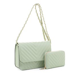 Quilted Crossbody Set mezon handbags