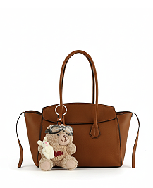 Bag Charm Top Handle Satchel