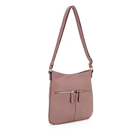 Slim Double Front Pocket Crossbody Bag