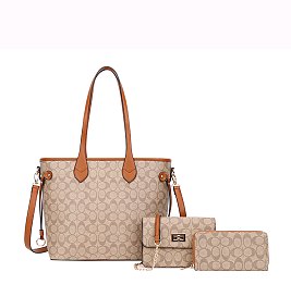 3in1 Oval Monogram Handbag Wallet Set