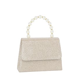 Glitter Pearl Top Handle Clutch