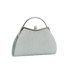 Glitter Pleated Clutch