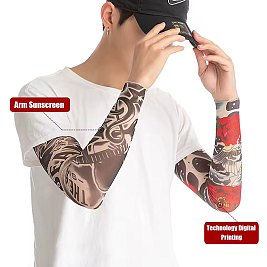 Arm Sleeve Anti UV Tattoo Pattern Sunscreen