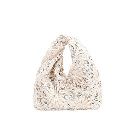 Sequin Flower Handbag