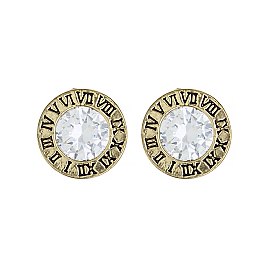 TRENDY SOLITAIRE CUBIC STUD EARRING SLJCE1205