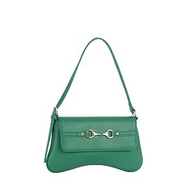 Pebbled PU Flap Shoulder bag