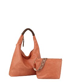 2-in-1 Hobo Tote Bag With Matching Guitar Strap Crossbody