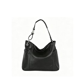 Hook Top Handle Shoulder Bag with Guitar Strap