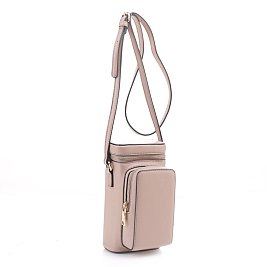 Crossbody Combo Cellphone Holder with Front Zipper