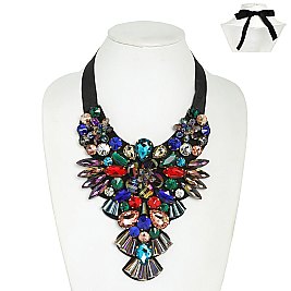 XLARGE CAPTIVATING Costume Statement Chunky Collar Necklace