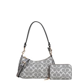 wholesale 2-in-1 Oval Design Shoulder Bag Wallet Set