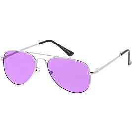 Small Size Pack of 12 Metal Aviator Kids Sunglasses