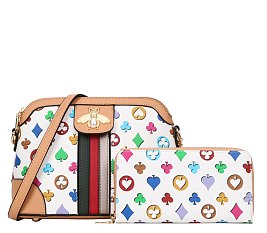 2-in-1 Monogram Cross-Body Set with Wallet