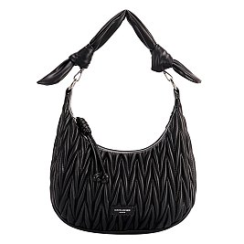 David Jones Paris Quilted Hobo Bag