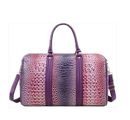 Tie-dyed Crocodile Duffle Bag