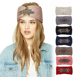 pack of 12 pcs - Stoned Crochet Knit Womens Headband