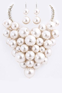 Posh Mix Beads Fashion Necklace Set