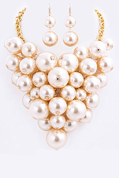Posh Mix Beads Fashion Necklace Set