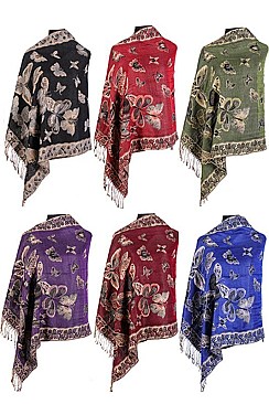 Pack of 12 (pieces) Assorted Pashmina Scarves Shawls