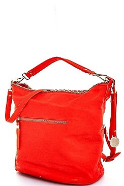 LUXURY CHAINED FASHION HOBO BAG WITH LONG STRAP