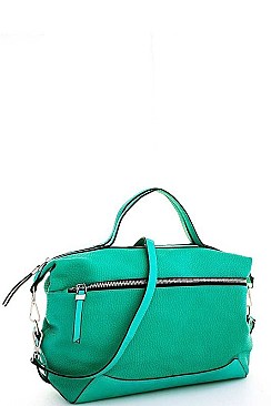 LUXURY FASHION SIDE CLIP LOOSE FIT SATCHEL WITH LONG STRAP