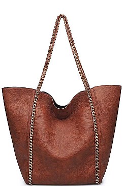 LEATHERETTE MATILDA TOTE BAG