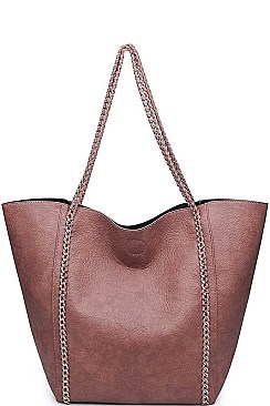 LEATHERETTE MATILDA TOTE BAG