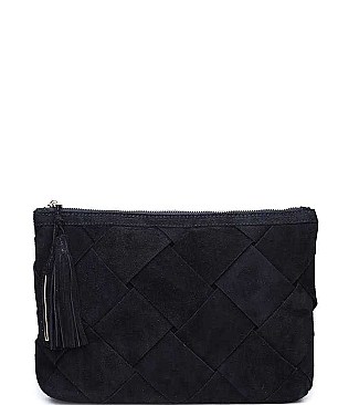 LUXURY ELEANOR WEAVED FAUX LEATHER CLUTCH BAG JY-13226ML