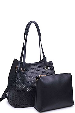 LUXURY CLARA 2IN1 FASHION SHOULDER/CROSSBODY BAG JY-15845ML