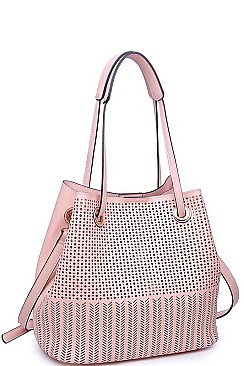 LUXURY CLARA 2IN1 FASHION SHOULDER/CROSSBODY BAG JY-15845ML