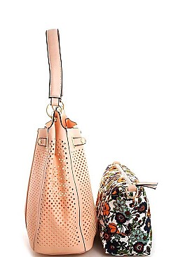DESIGNER 2in1 HOT TRENDY HOBO BAG WITH LONG STRAP