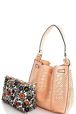DESIGNER 2in1 HOT TRENDY HOBO BAG WITH LONG STRAP