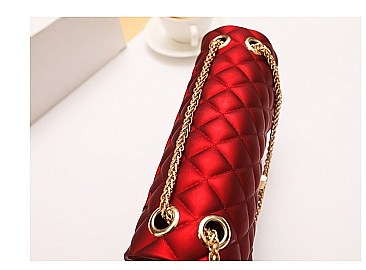 Stylish Quilted Matte Jelly Shoulder Bag Set