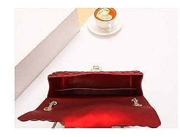 Stylish Quilted Matte Jelly Shoulder Bag Set