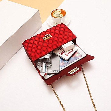 Stylish Quilted Matte Jelly Shoulder Bag Set