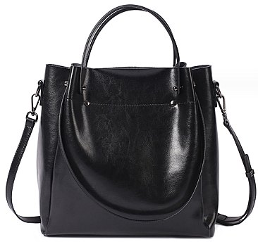 Genuine Leather Tote Shoulder Handbag