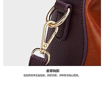 SOFT GLOSSY FASHION HOBO BAG