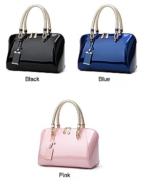 STYLISH CLASSIC CHAIN HANDLE DOME SATCHEL
