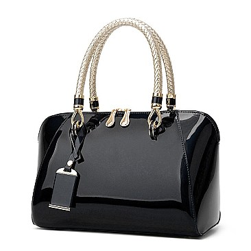 STYLISH CLASSIC CHAIN HANDLE DOME SATCHEL