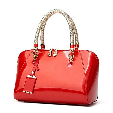 STYLISH CLASSIC CHAIN HANDLE DOME SATCHEL