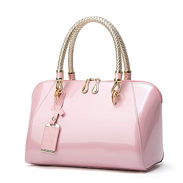 STYLISH CLASSIC CHAIN HANDLE DOME SATCHEL