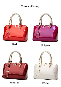 STYLISH CLASSIC CHAIN HANDLE DOME SATCHEL