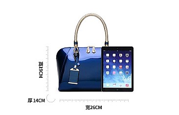 STYLISH CLASSIC CHAIN HANDLE DOME SATCHEL