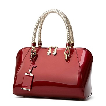 STYLISH CLASSIC CHAIN HANDLE DOME SATCHEL