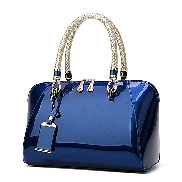 STYLISH CLASSIC CHAIN HANDLE DOME SATCHEL
