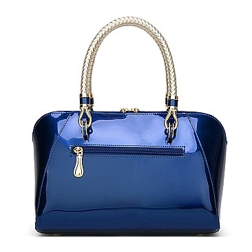 STYLISH CLASSIC CHAIN HANDLE DOME SATCHEL